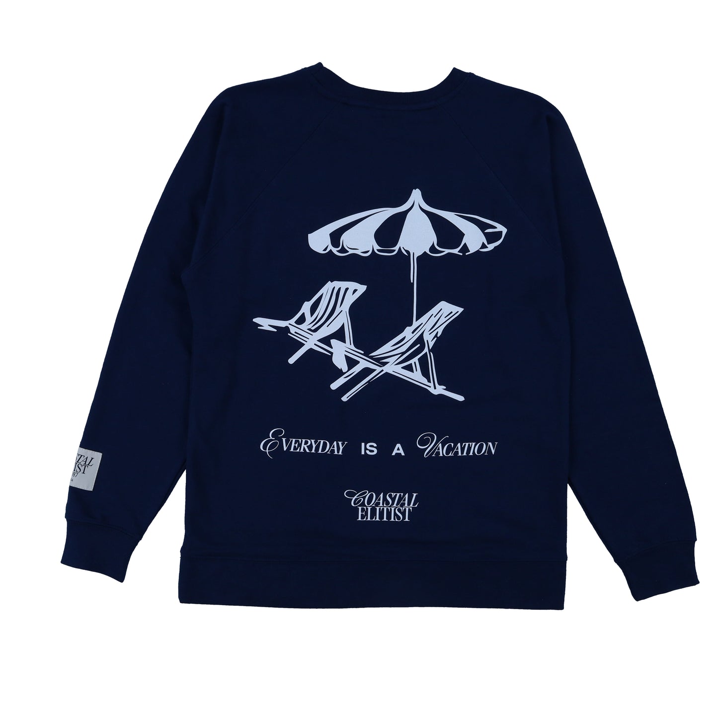 "Everyday is a Vacation" Crewneck Sweatshirt in Navy